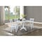 International Concepts Round 36 in Round Extension Dining Table with 4 Emily Chairs, White, 36 in W, 48 in L, 30.1 in H K08-36RXT-27B-C617-4 - alternate 3